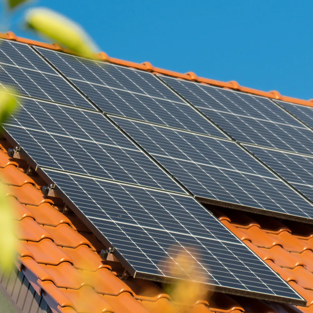 Solar panels installed